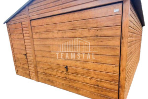 GARAŻ BLASZANY 4,5m x 5m - dwuspad Brama drzwi TS215