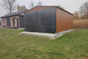 DUŻY GARAŻ BLASZANY|Magazyn|Hala|Wiata GRAFIT  - GRZYWSTAL